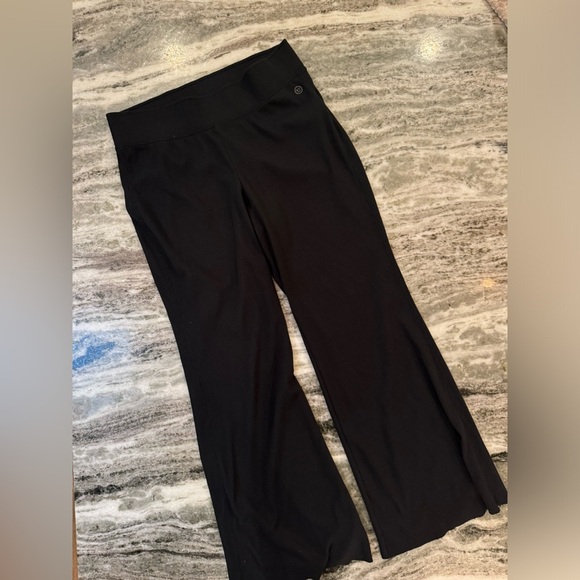 Black Waffle Knit Gilly Hicks Pants Size L - Picture 1 of 5